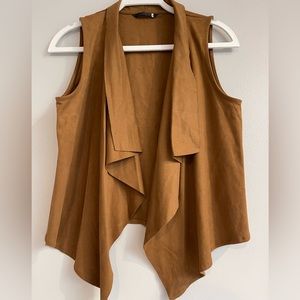 Faux Suede Open Front Crop Jacket. Size -S/ M in excellent condition